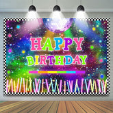 Farbig Licht Und Stern Bokeh Geburtstag Party Hintergrund